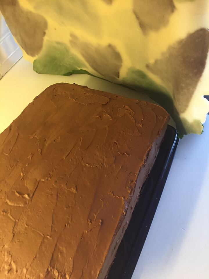 Militærkake eller kamuflasjekake lages