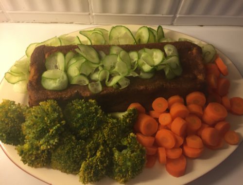 Nøttestek klar til servering