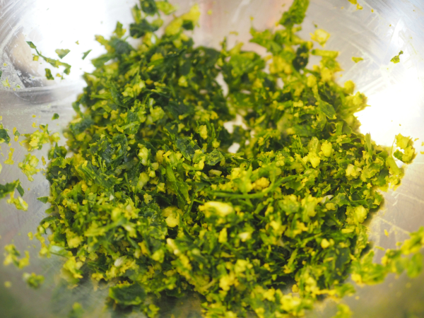 Gremolata som skal serveres sammen med osso buco